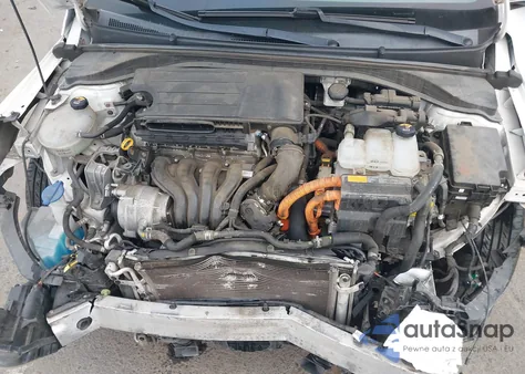 2017 Hyundai Ioniq Hybrid Blue из США, поврежденный, VIN KMHC65LC3HU049840